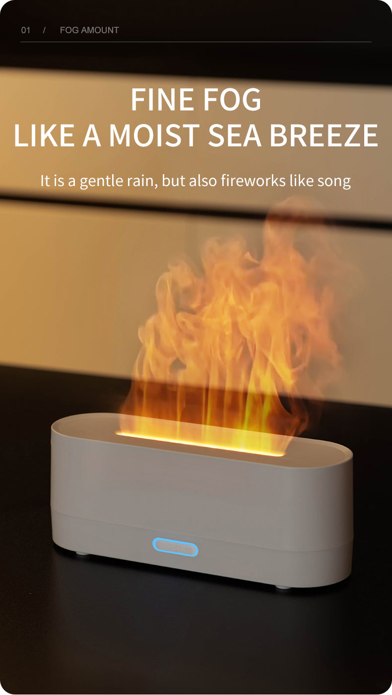 Simulated Flame Aromatherapy Humidifier HL03
