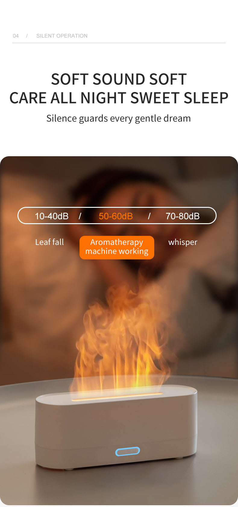 Simulated Flame Aromatherapy Humidifier HL03