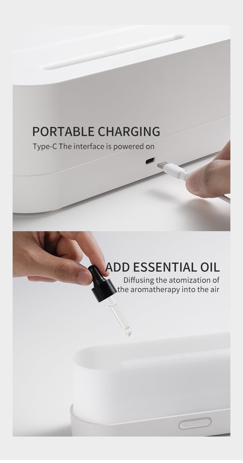 Simulated Flame Aromatherapy Humidifier HL03